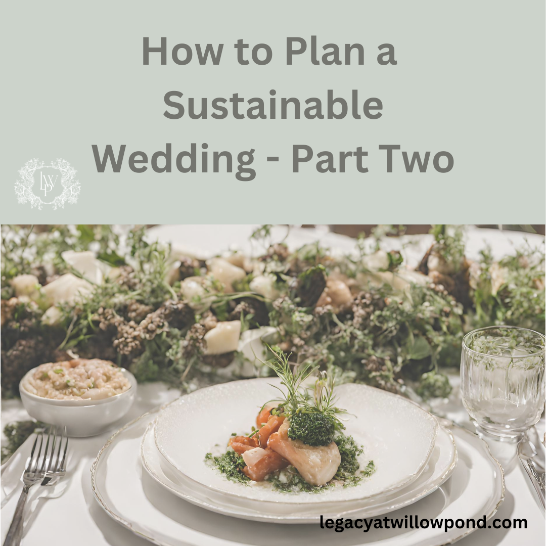 Sustainable wedding planning ideas